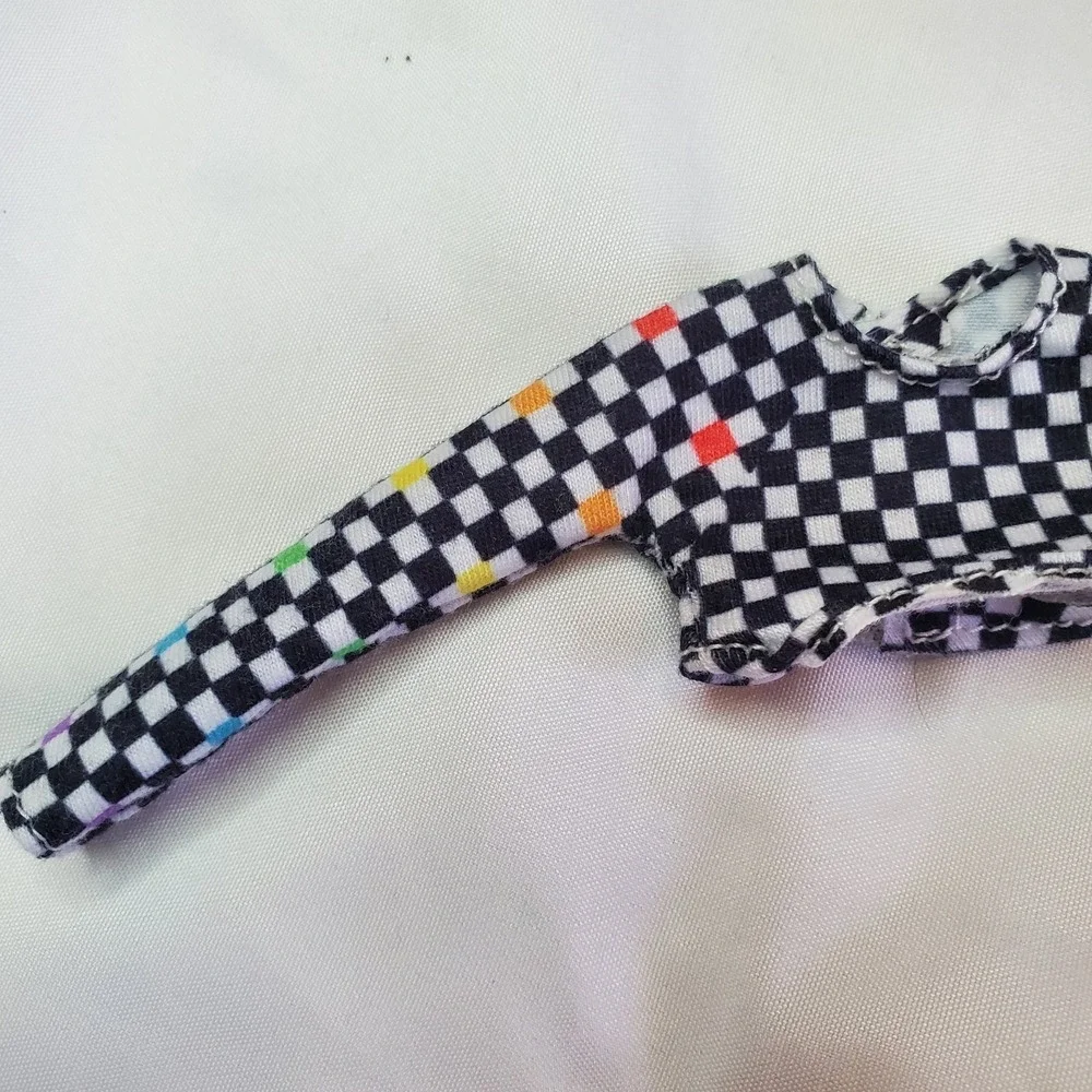 Rainbow High Doll Kia Hart Special Edition Black Check Shirt‎ Fashion Clothes